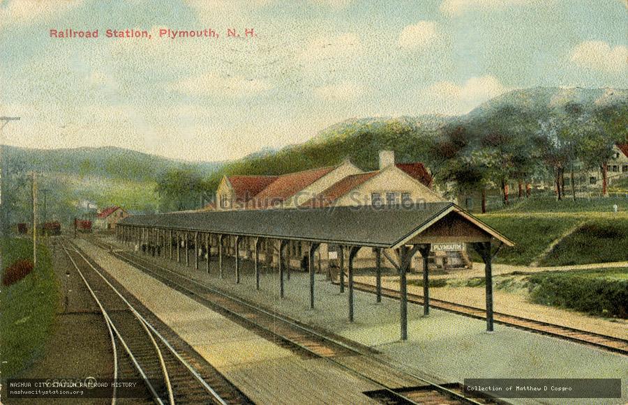 Postcard: Railroad Station, Plymouth, New Hampshire